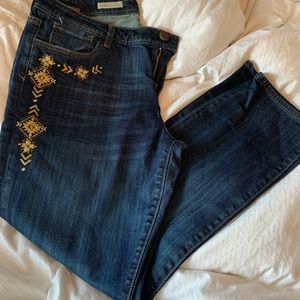 Embroidered Kut from the Kloth denim